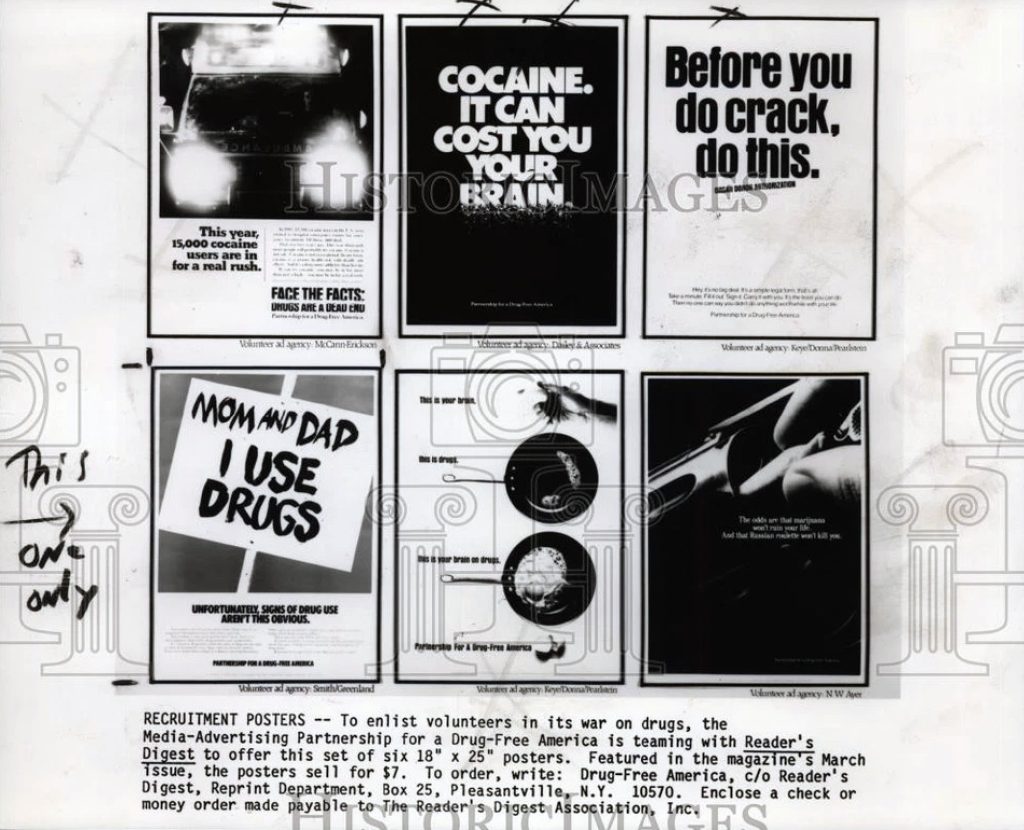 Series of advertising posters