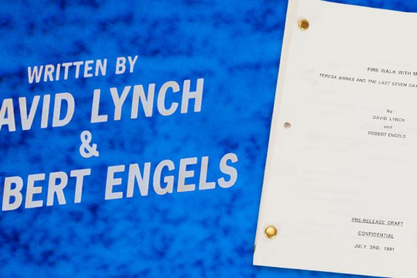 Movie credits and a script cover