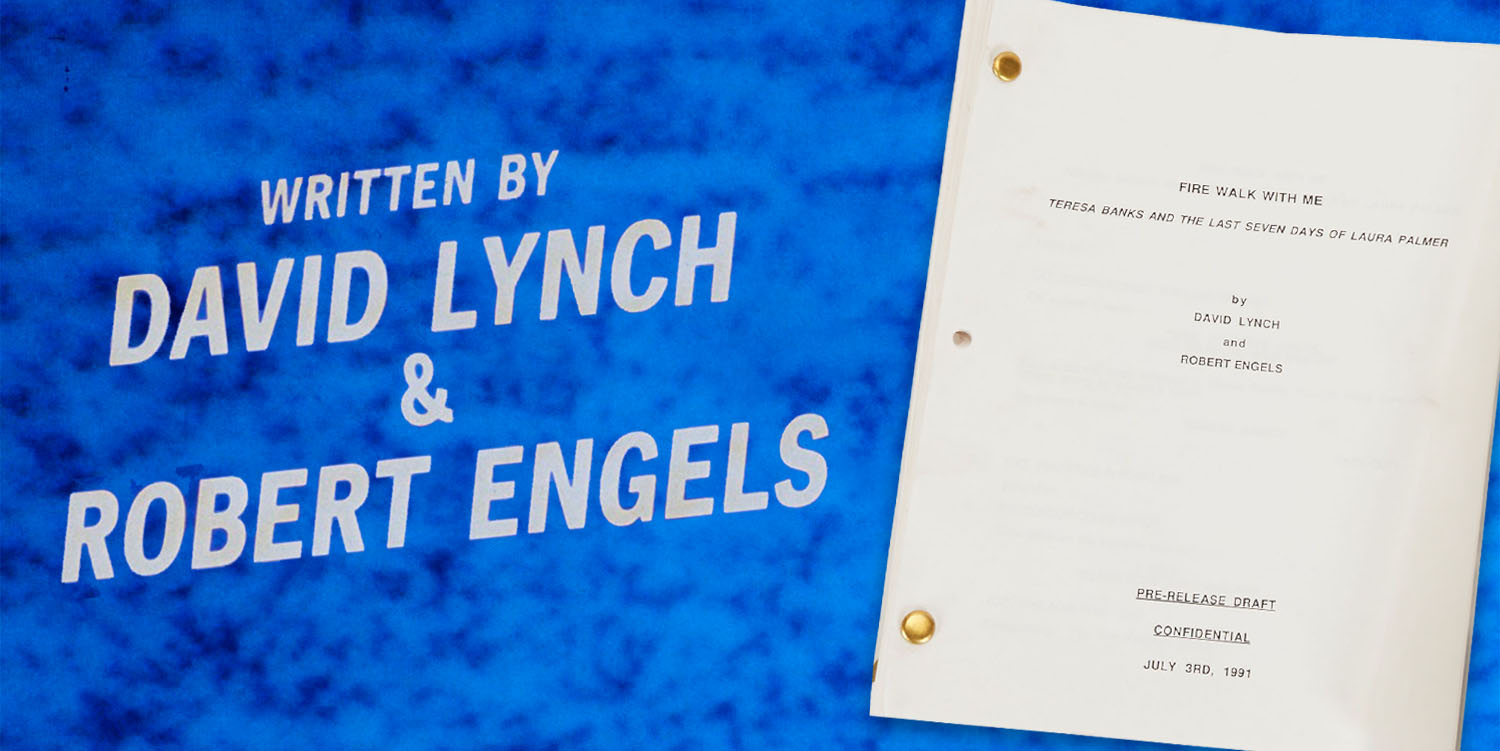 Movie credits and a script cover