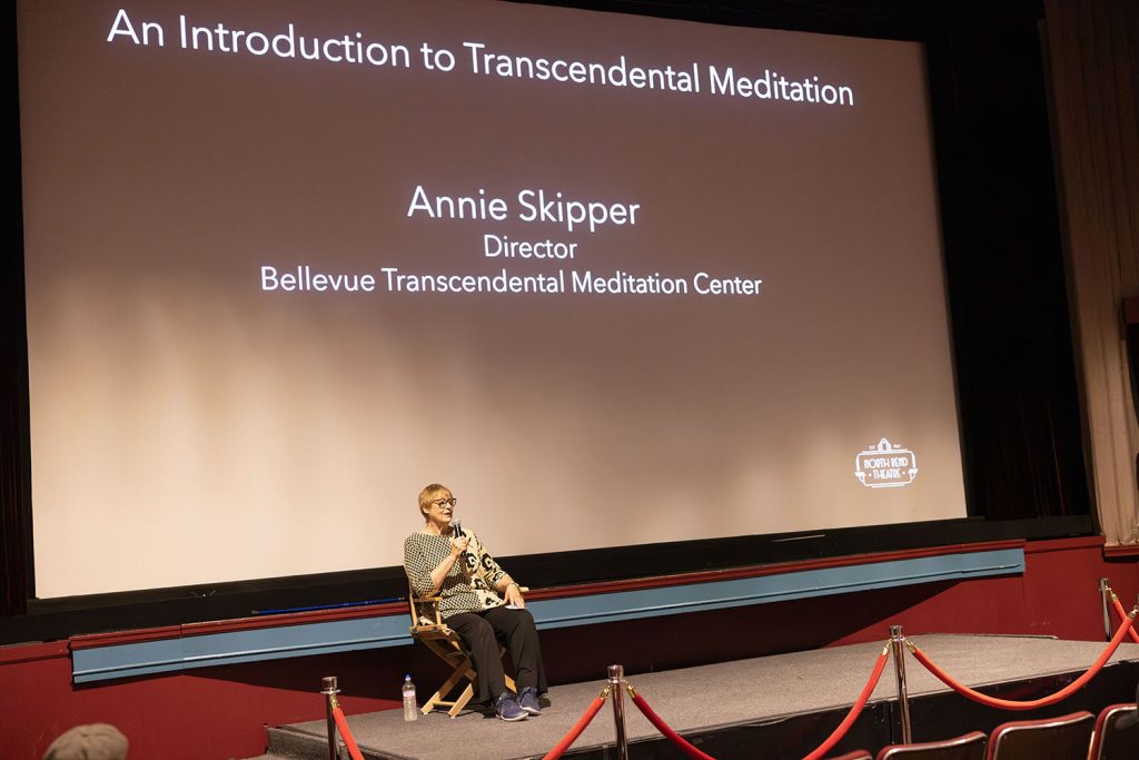 Annie Skipper on stage at the North Bend Theatre