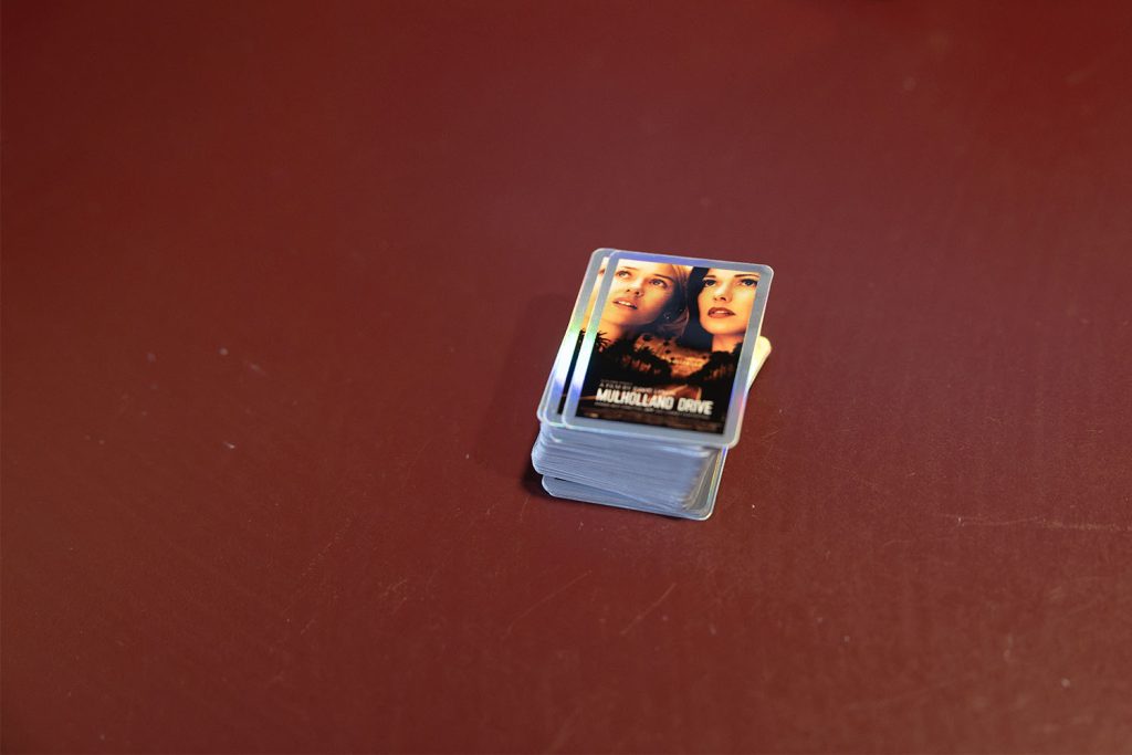 Small sticker of Mulholland Drive movie poster