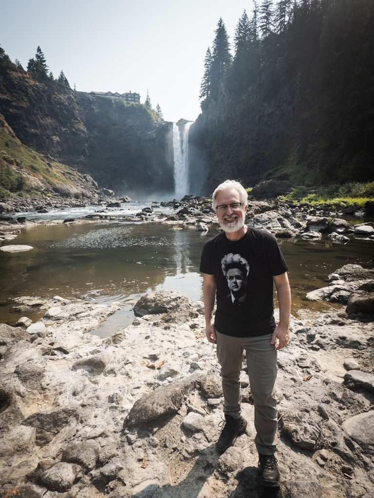 Steven at the base of Snoqualmie Falls