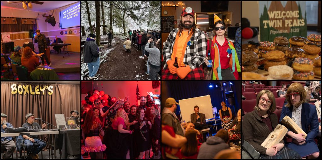 Photo collage from Real Twin Peaks events