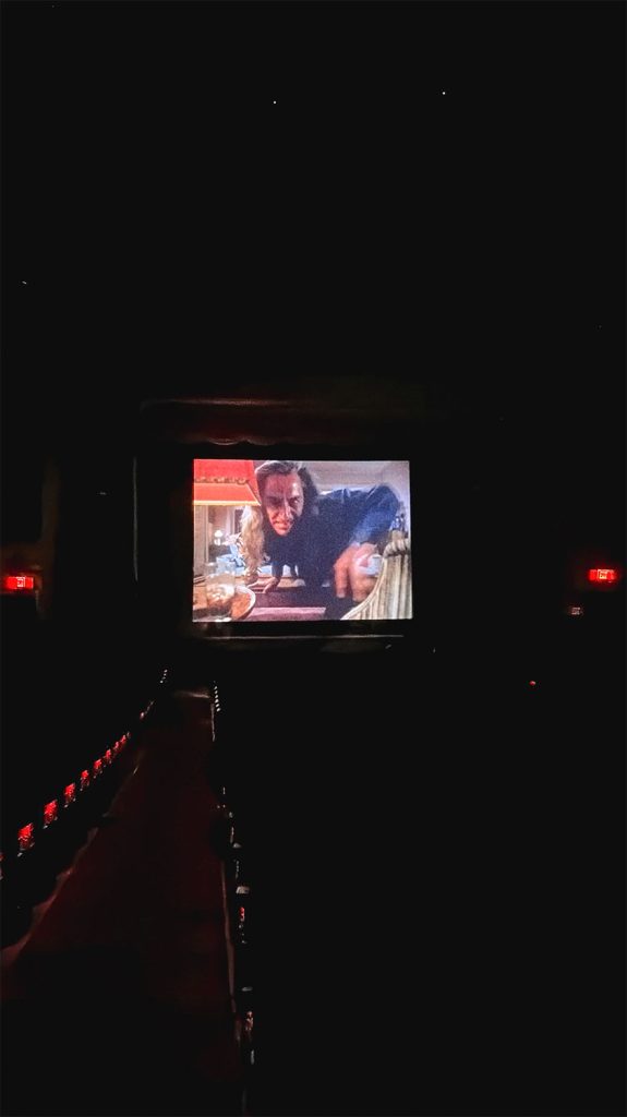 Bob climbing over couch in Twin Peaks episode 2.002