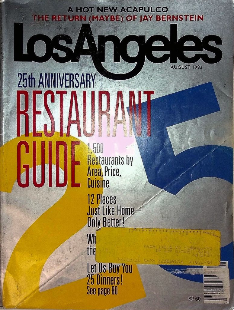 Cover of Los Angeles Magazine