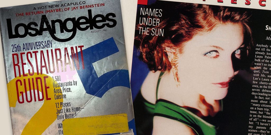 Los Angeles Magazine and Sheryl Lee