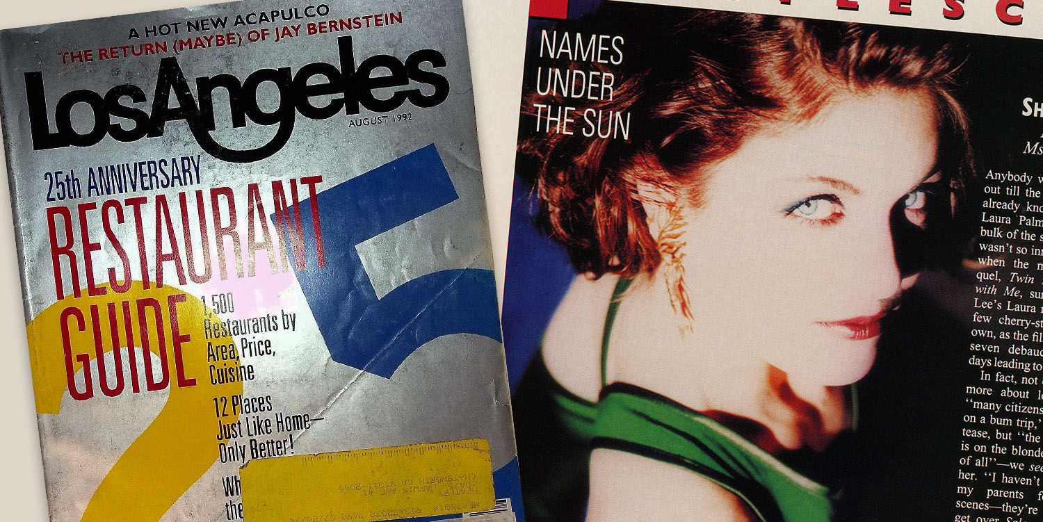 Los Angeles Magazine and Sheryl Lee