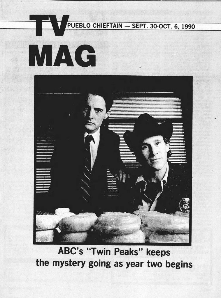 Cover of TV Week with Dale Cooper and Sheriff Truman