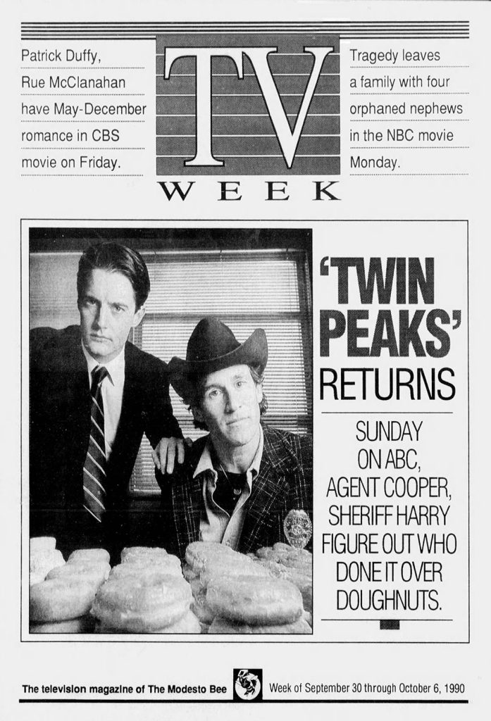 Cover of TV Week with Dale Cooper and Sheriff Truman
