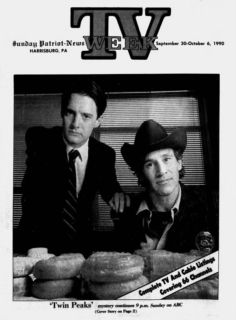 Cover of TV Week with Dale Cooper and Sheriff Truman
