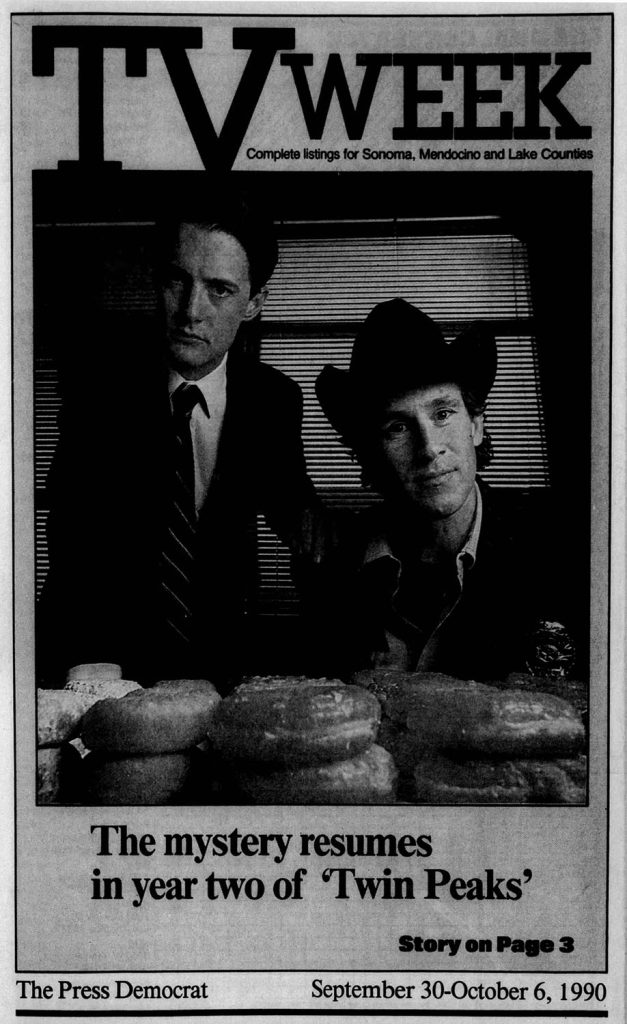 Cover of TV Week with Dale Cooper and Sheriff Truman