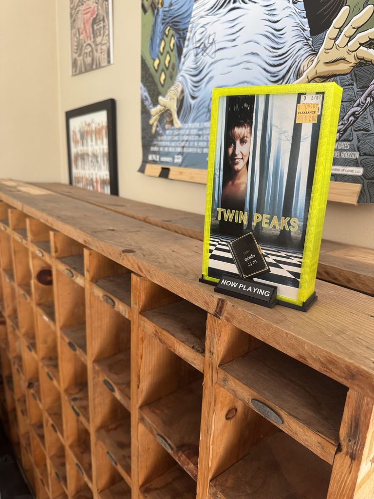 Twin Peaks VHS displayed on mailboxes