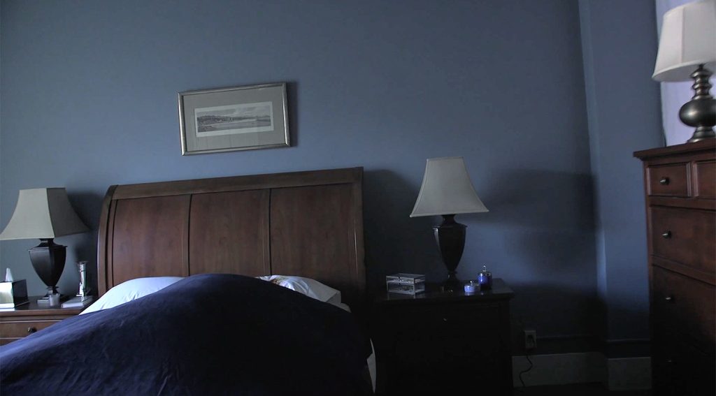 View of Ruth Davenport's bedroom