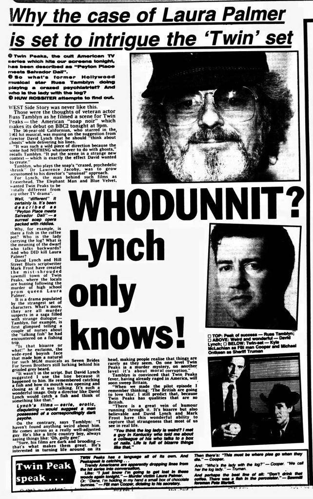 Newspaper article about Russ Tamblyn