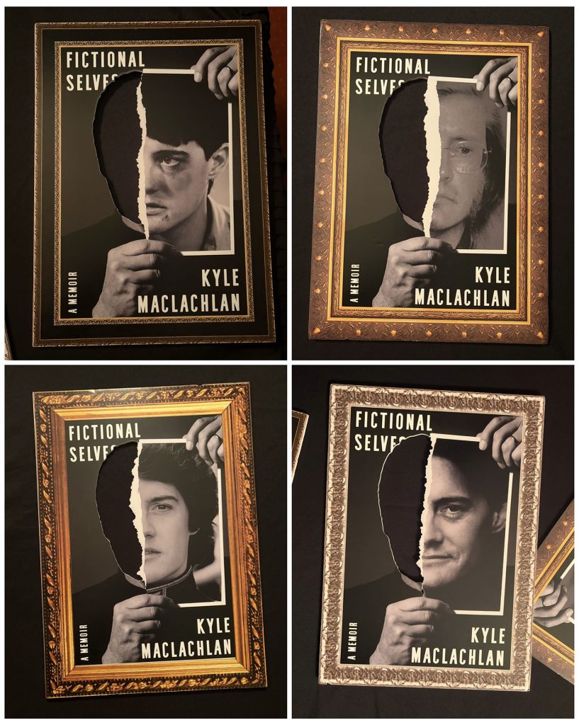 Image collage of four book covers of Fictional Selves