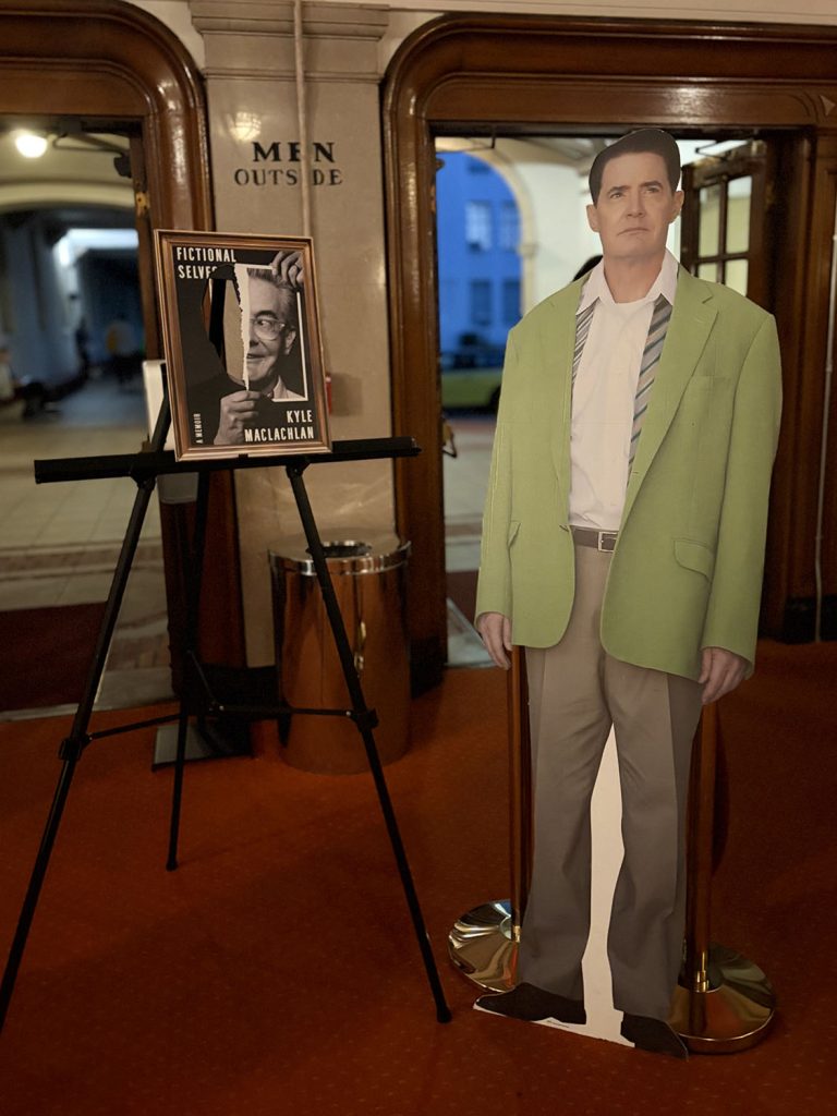 Dougie Jones standee in theatre lobby