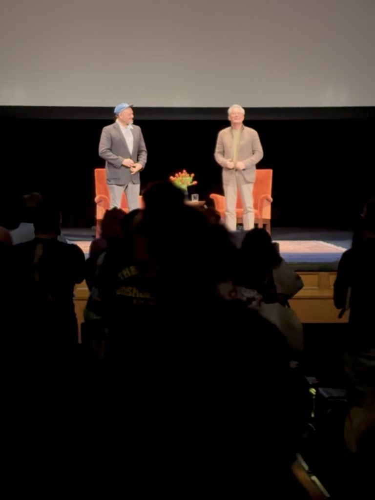 Kyle MacLachlan on Stage receiving a standing ovation