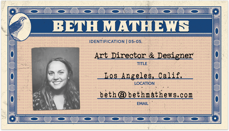 Beth Mathews ID