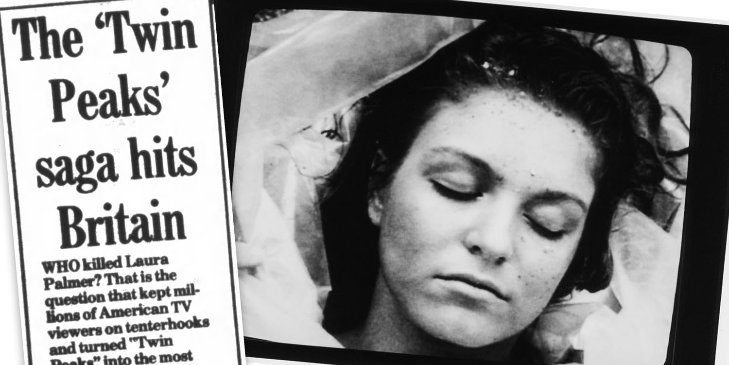 Newspaper article about Twin Peaks and Laura Palmer wrapped in plastic