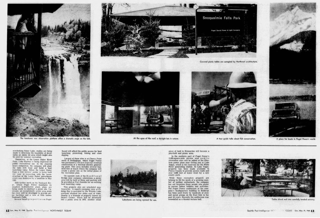 Newspaper article about Puget Sound Power