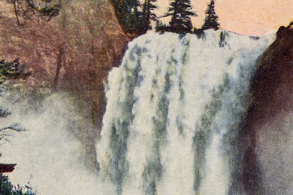 Snoqualmie Falls Postcard by Edward H. Mitchell