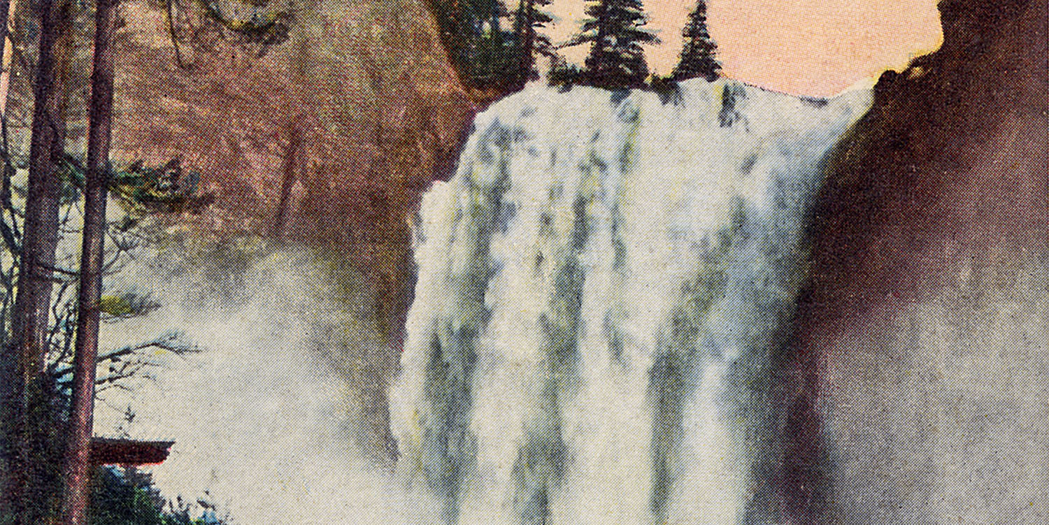 Snoqualmie Falls Postcard by Edward H. Mitchell