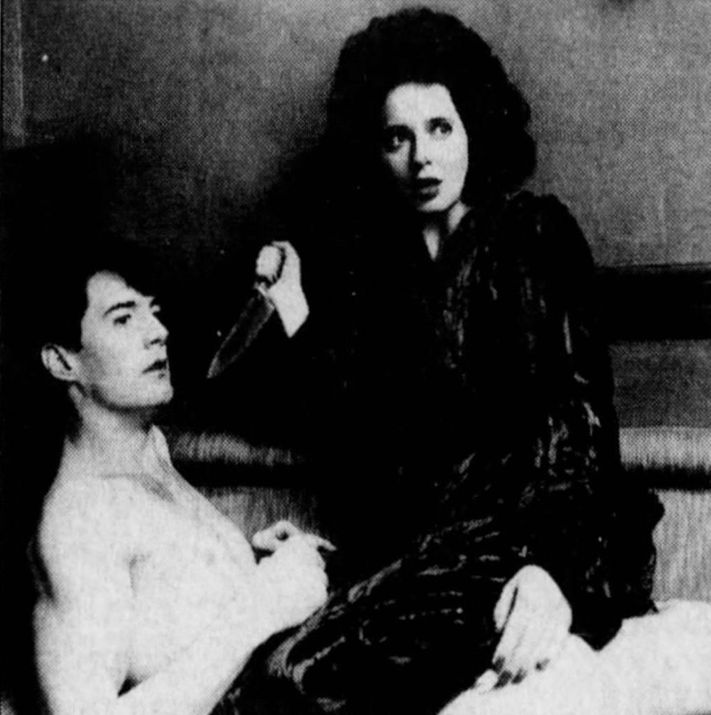 Kyle MacLachlan and Isabella Rossellini were ill-fated lovers in David Lynch's film "Blue Velvet."