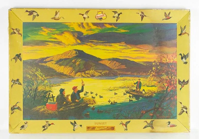 Sunset by Lloyd R. Jones for Falstaff Beer