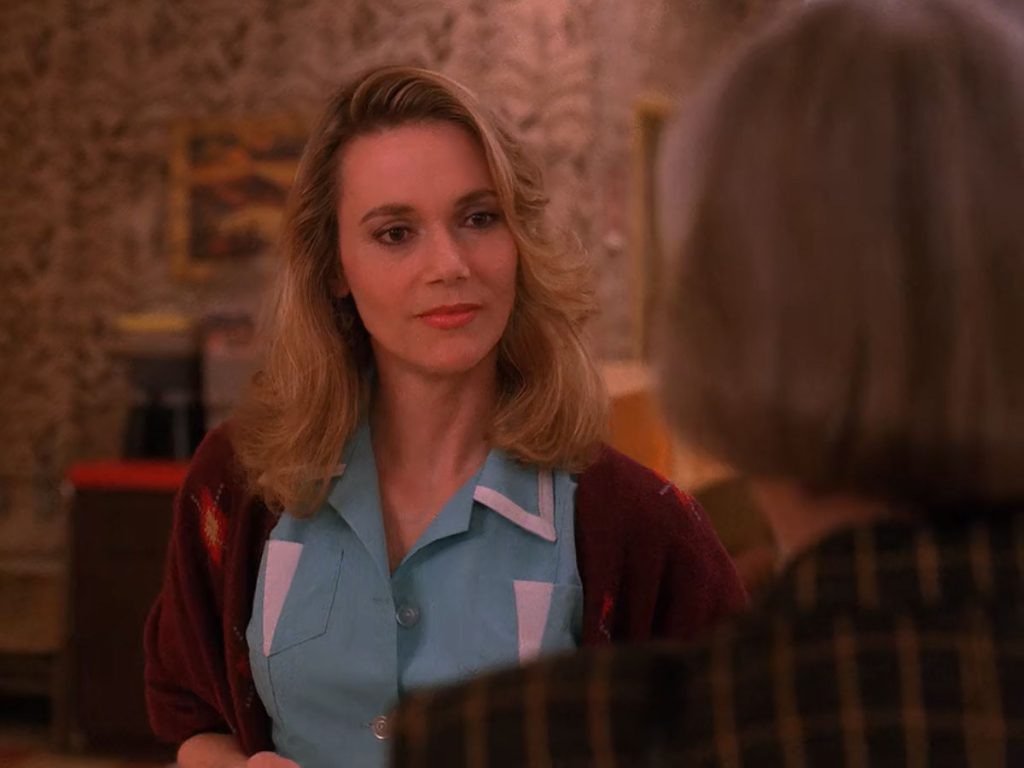 Norma Jennings speaking with Vivian at the Double R Diner