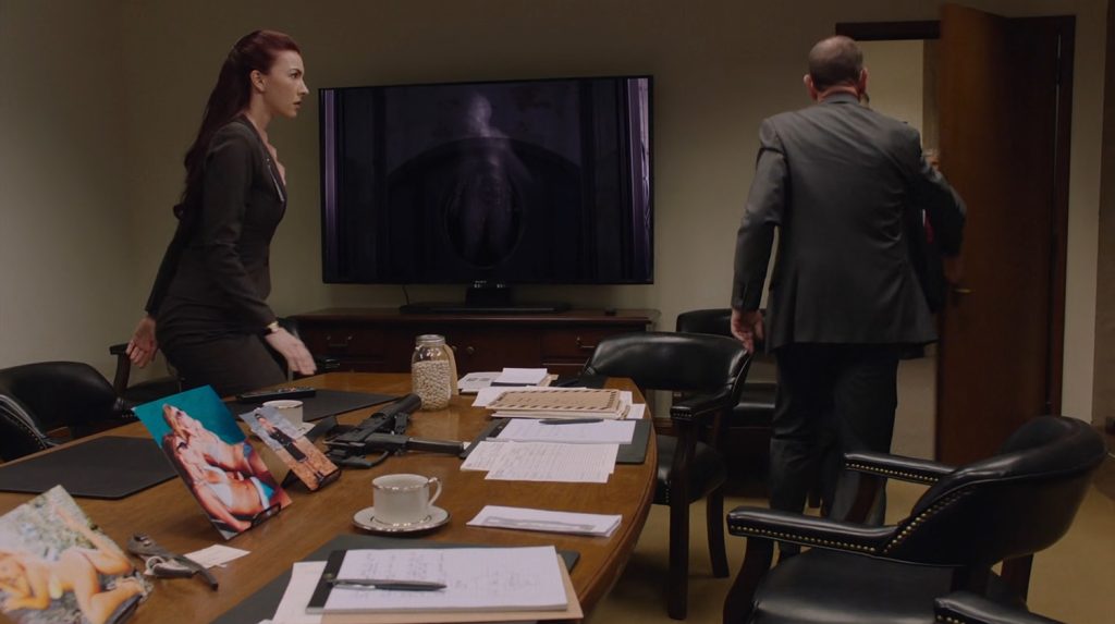 Tammy and Albert leaving the conference room