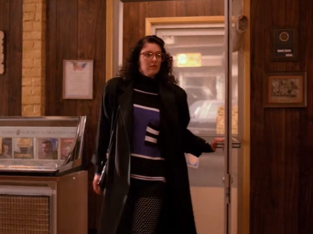 Maddy Ferguson entering the Double R Diner
