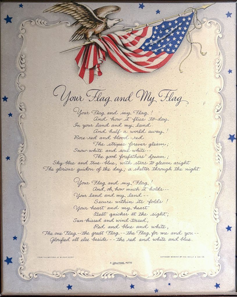 "Your Flag and My Flag" print