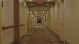 Apartment complex hallway