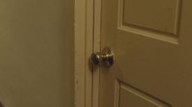 Door knob to an apartment