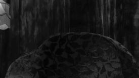 Black and white image of an empty chair