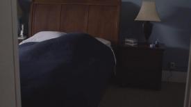 Bed and nightstand