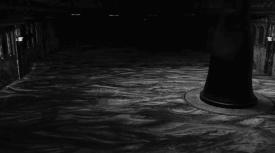 Black and white image of flooring