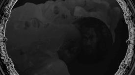 Cloudy substance floating with orbs inside