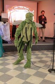 Person dressed as a Frogmoth