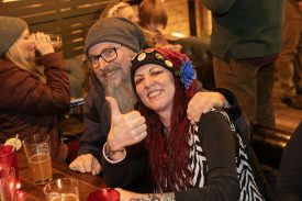 People at the Damn Fine Dance Party during the Real Twin Peaks