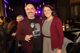 People at the Damn Fine Dance Party during the Real Twin Peaks