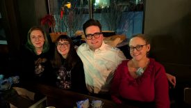 People at the Damn Fine Dance Party during the Real Twin Peaks