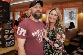 Attendees at Twede's Cafe for Wisteria Lodge show