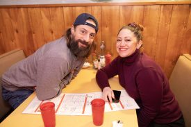 Attendees at Twede's Cafe for Wisteria Lodge show