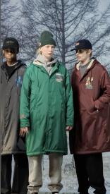 Models wearing Twin Peaks apparel by Undercover