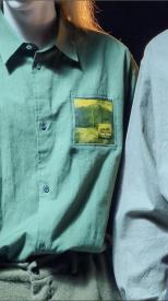 Model wearing Twin Peaks apparel by Undercover