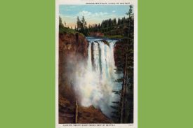 TPB Postcard SnoqualmieFallsLodge CPJohnstonCo 4001